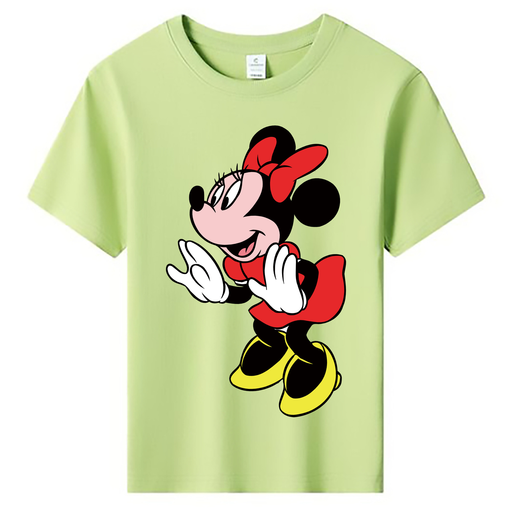 ミッキーマウス Mickey Mouse 綿100％キッズTシャツ（フロントプリント）